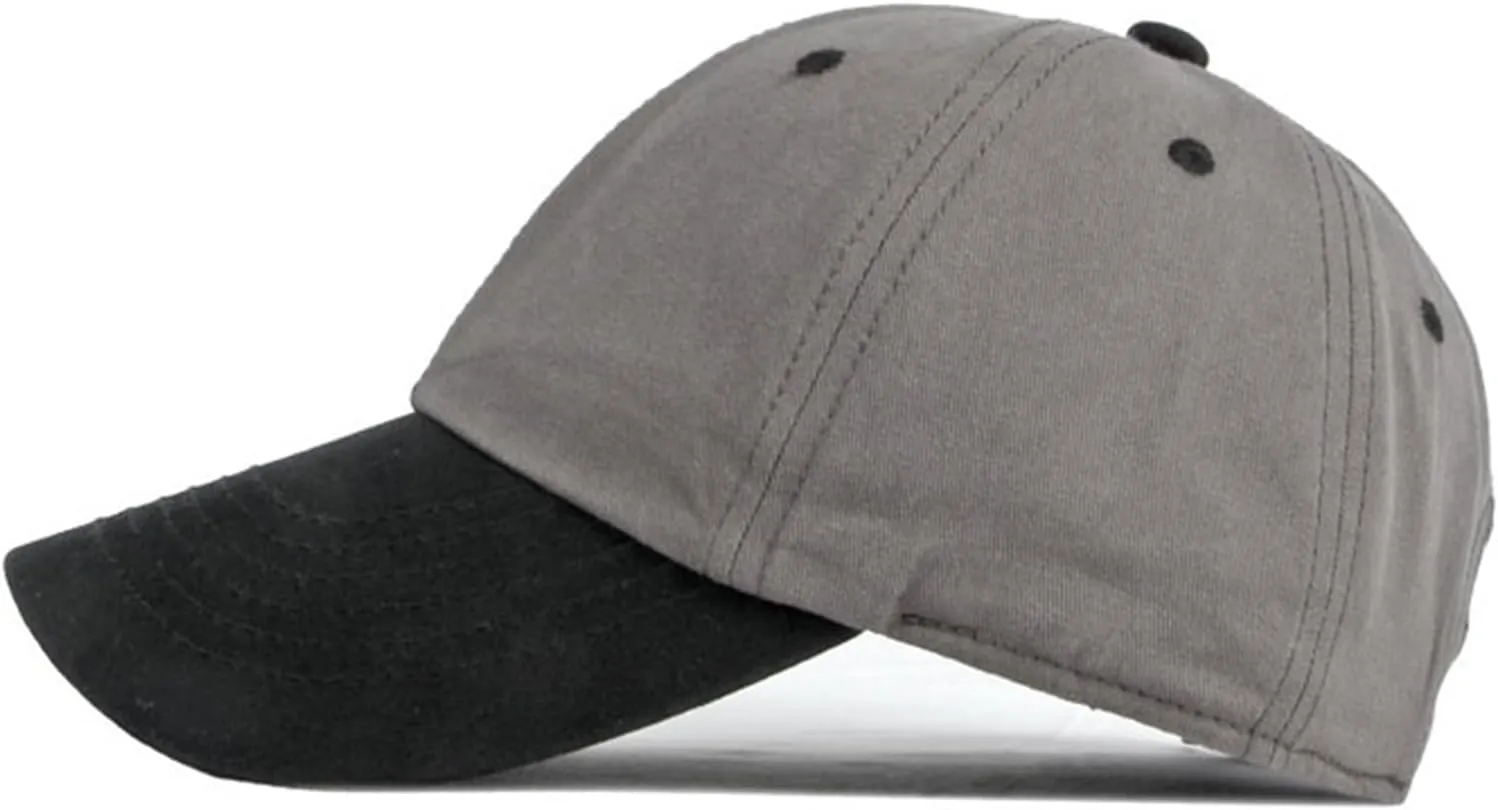 GIBZ Unisex Lightweight Baseball Cap, Breathable Sports Patchwork Hat with Curved Brim, Casual for Outdoor