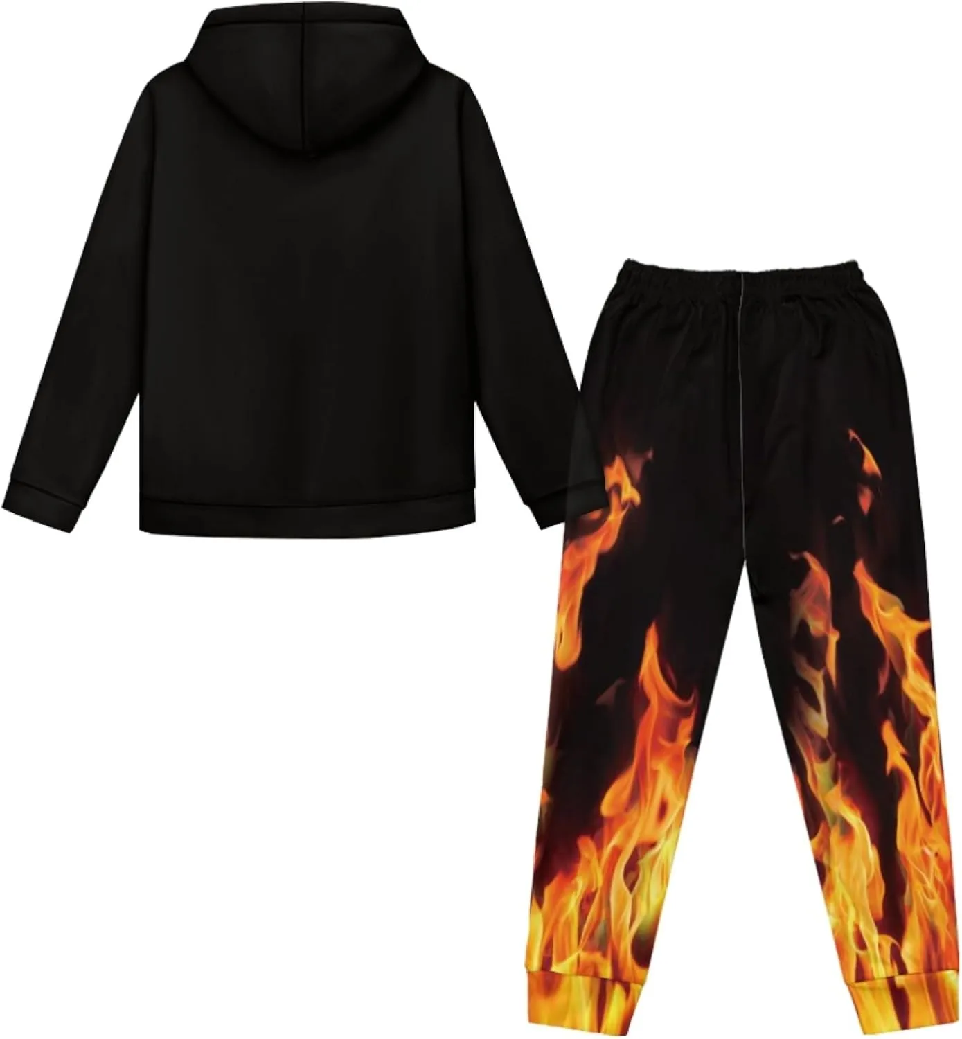 Girls' Active Sweatsuit - 2 Piece Casual Hoodie Sweatshirt and Jogger Sweatpants - Activewear Tracksuit for Girls