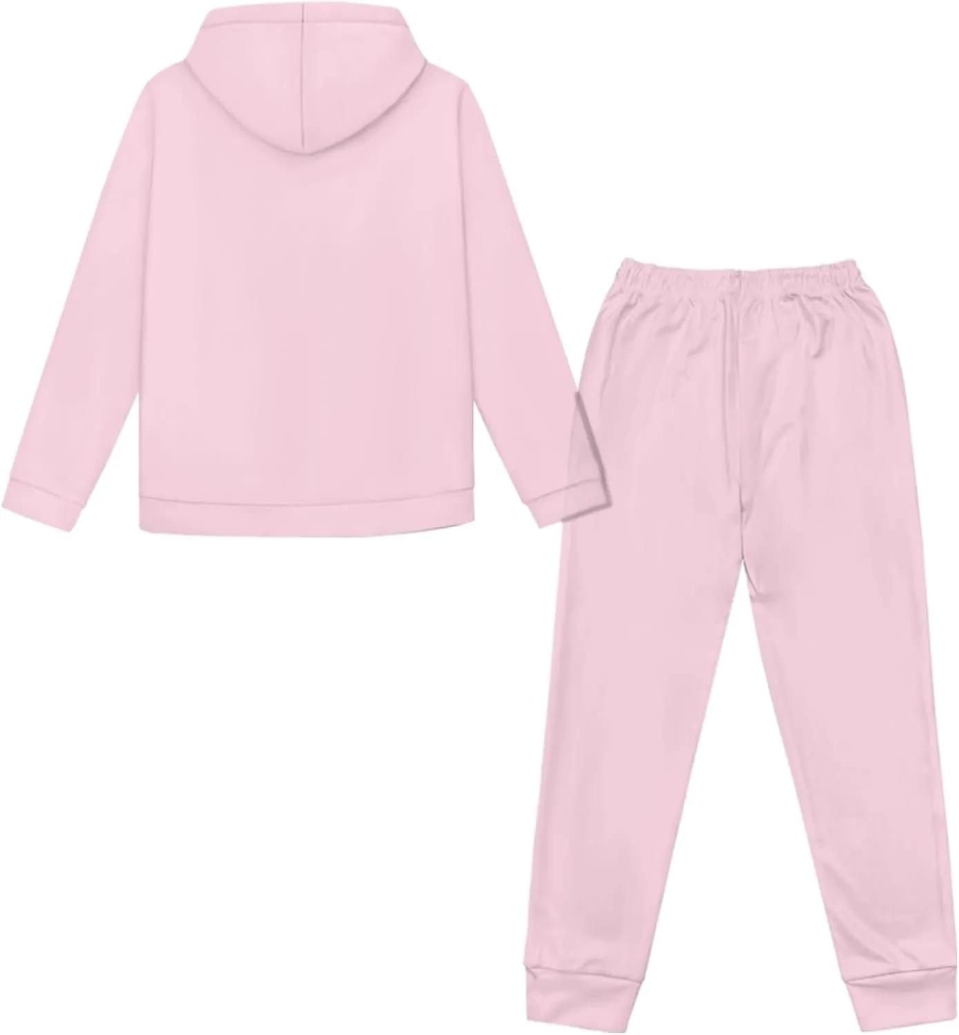 Girls' Active Sweatsuit - 2 Piece Casual Hoodie Sweatshirt and Jogger Sweatpants - Activewear Tracksuit for Girls