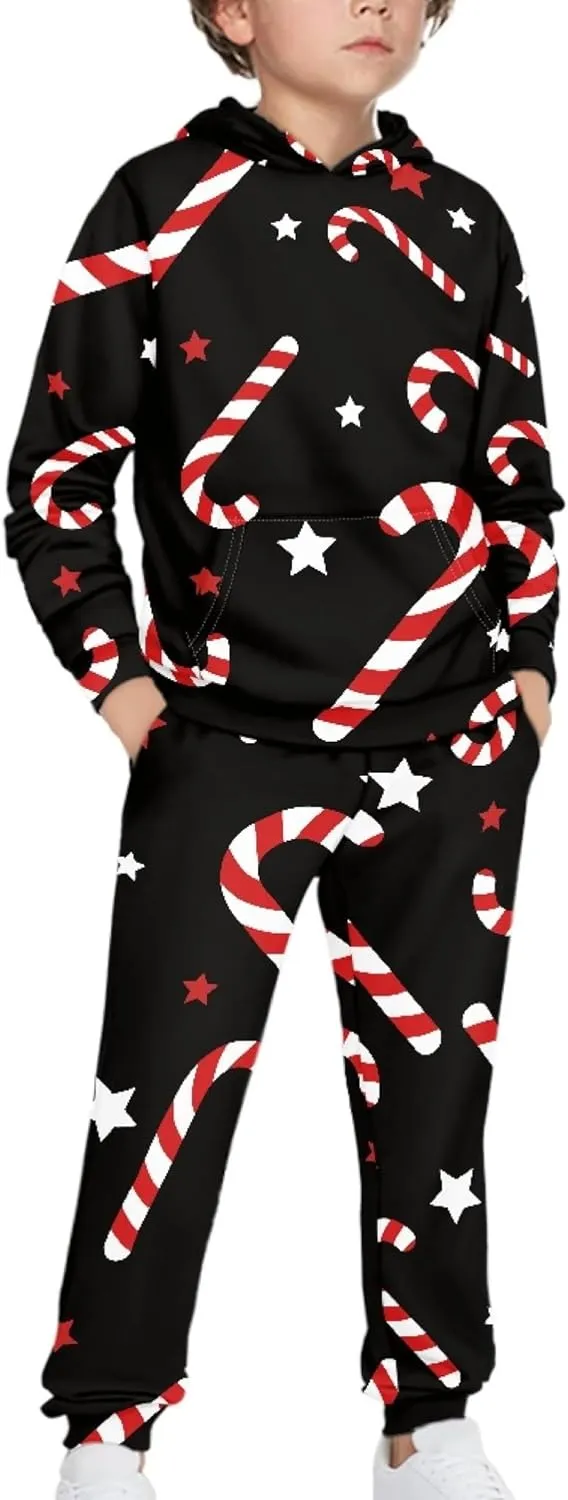 Girls' Active Sweatsuit - 2 Piece Casual Hoodie Sweatshirt and Jogger Sweatpants - Activewear Tracksuit for Girls