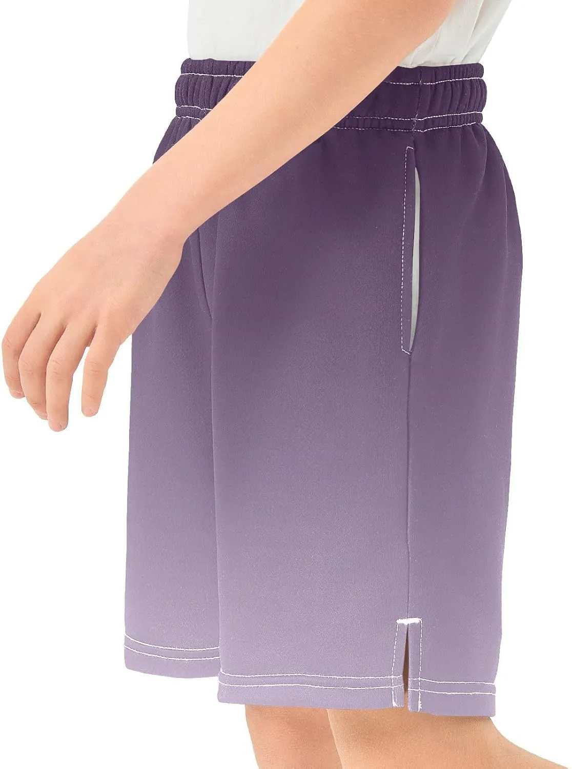 Gradient Boys Athletic Shorts Lightweight Kids Active Soccer Shorts with Pockets