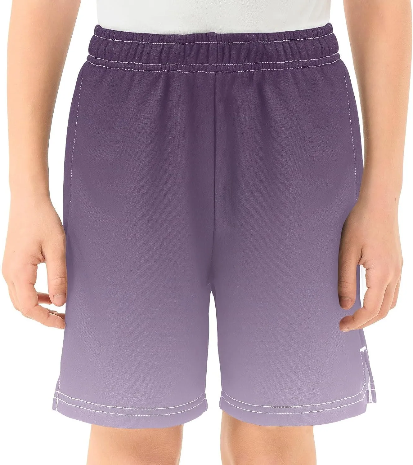 Gradient Boys Athletic Shorts Lightweight Kids Active Soccer Shorts with Pockets