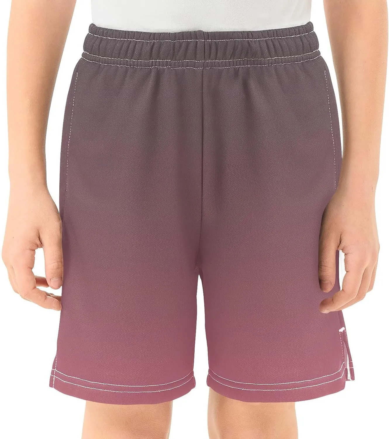 Gradient Boys Athletic Shorts Lightweight Kids Active Soccer Shorts with Pockets