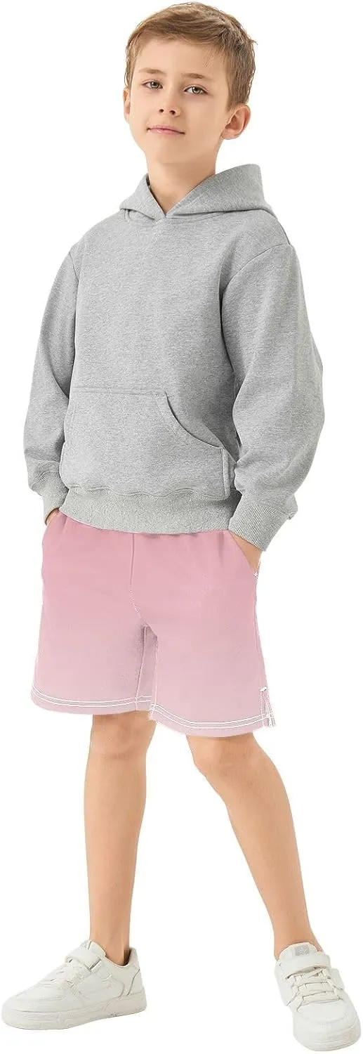 Gradient Boys Athletic Shorts Lightweight Kids Active Soccer Shorts with Pockets