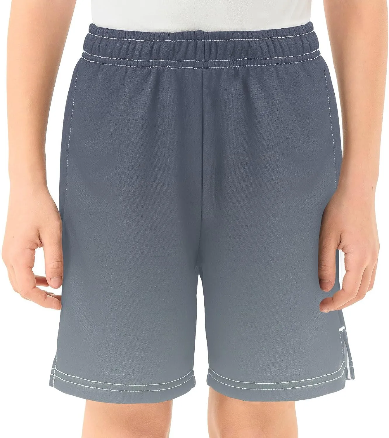 Gradient Boys Athletic Shorts Lightweight Kids Active Soccer Shorts with Pockets