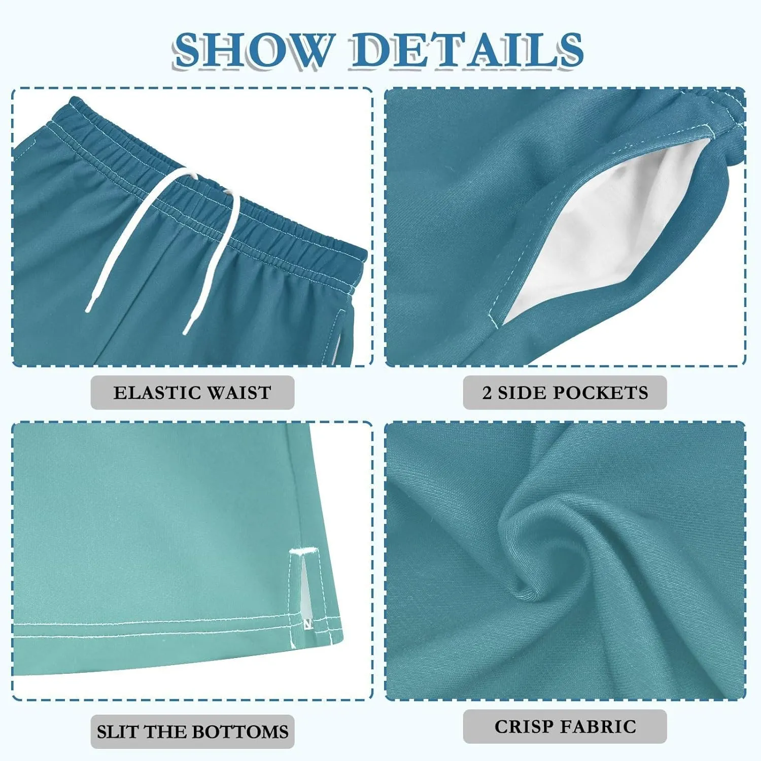 Gradient Boys Athletic Shorts Lightweight Kids Active Soccer Shorts with Pockets