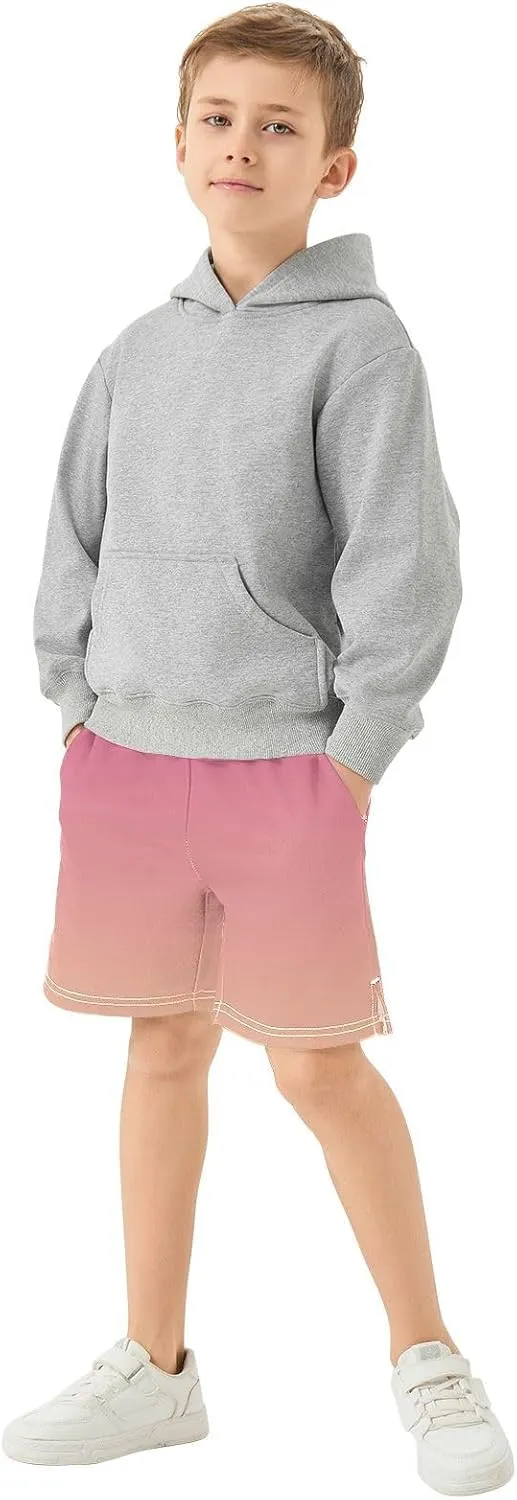 Gradient Boys Athletic Shorts Lightweight Kids Active Youth Shorts with Pockets
