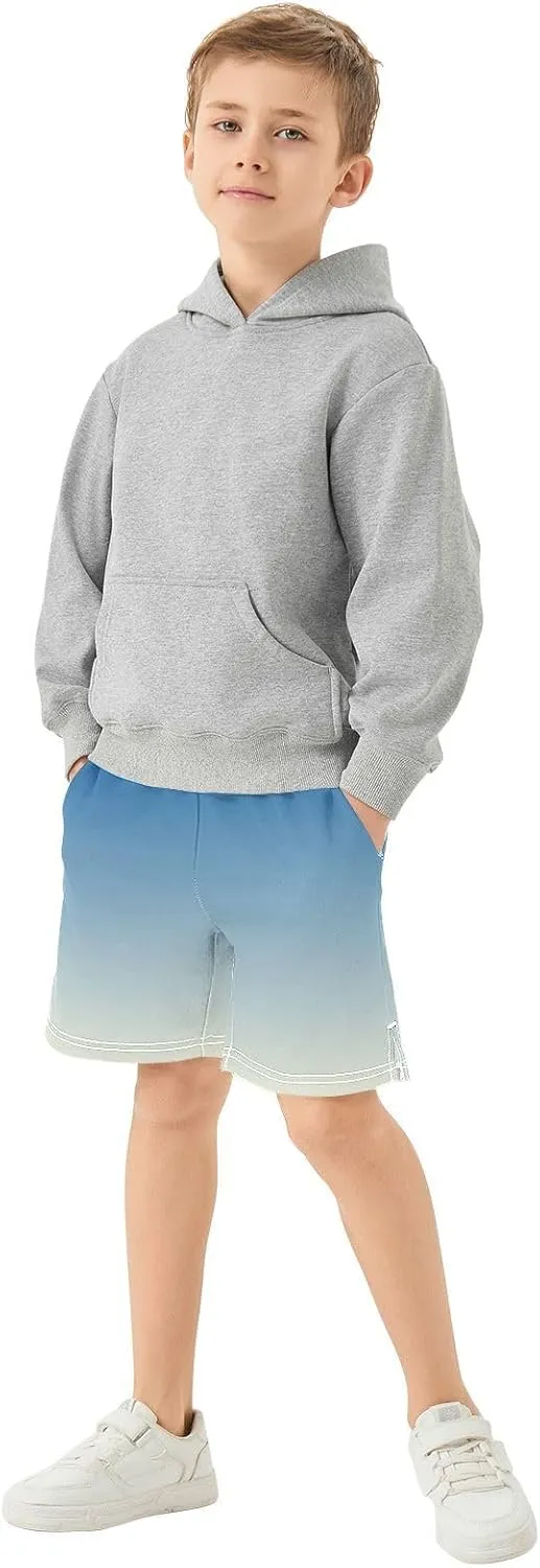 Gradient Boys Athletic Shorts Quick Dry Kids Active Hiking Shorts with Pockets