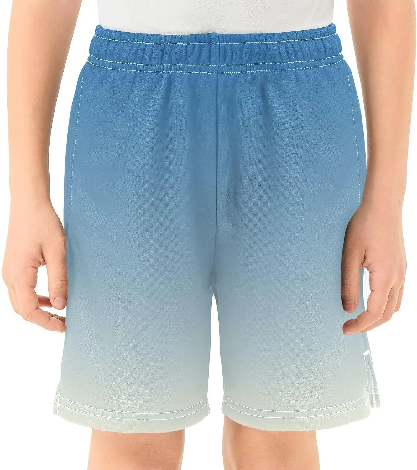 Gradient Boys Athletic Shorts Quick Dry Kids Active Hiking Shorts with Pockets