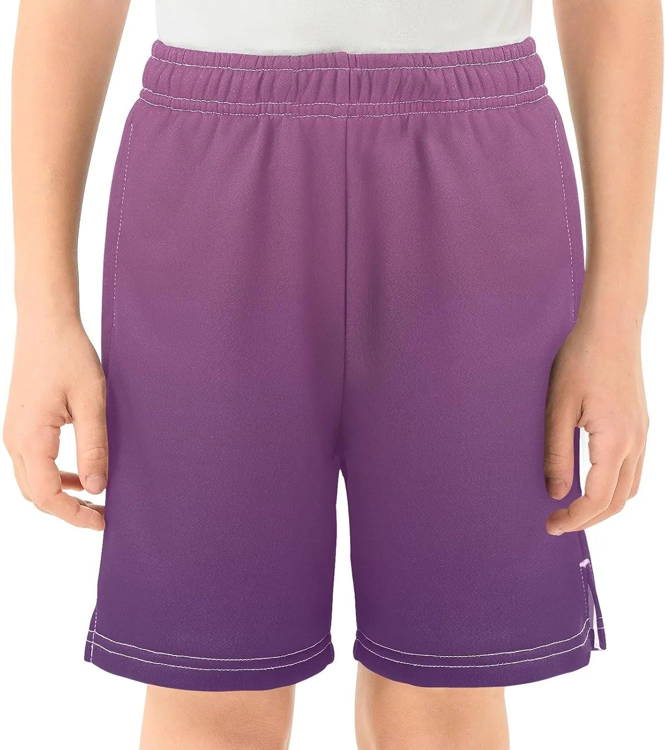Gradient Boys Athletic Shorts Quick Dry Kids Active Hiking Shorts with Pockets