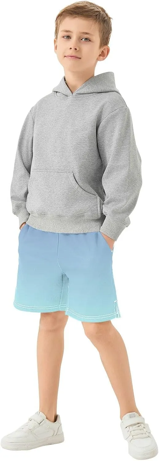 Gradient Boys Athletic Shorts Quick Dry Kids Active Hiking Shorts with Pockets
