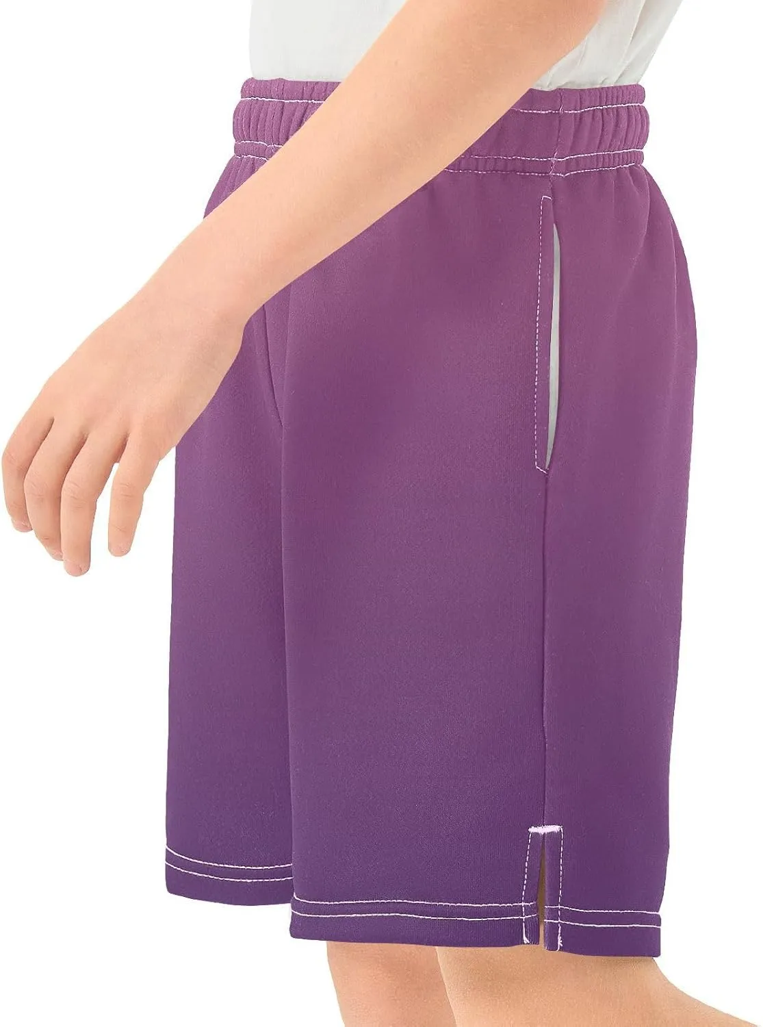 Gradient Boys Athletic Shorts Quick Dry Kids Active Hiking Shorts with Pockets