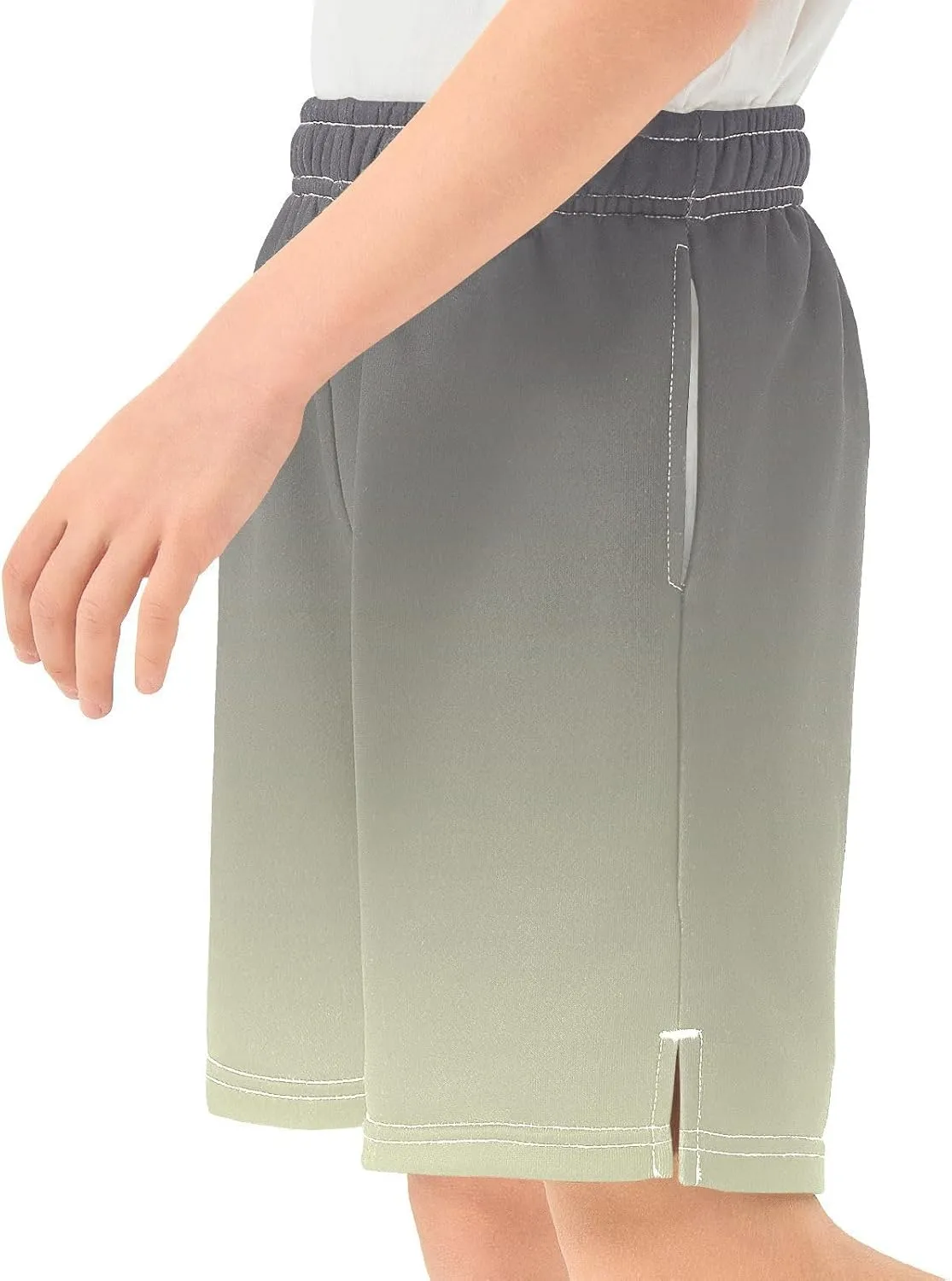 Gradient Boys Athletic Shorts Quick Dry Kids Active Hiking Shorts with Pockets