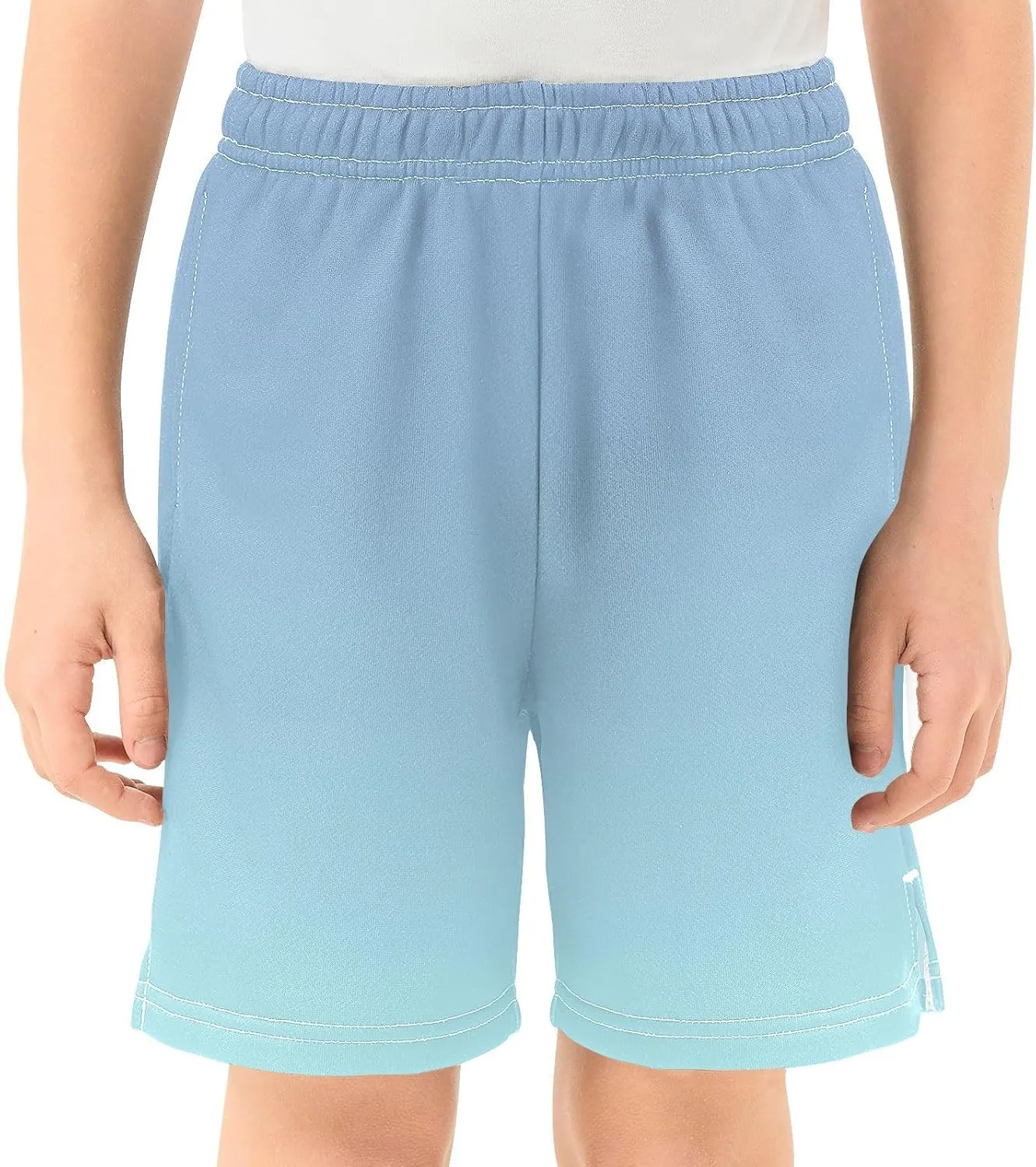Gradient Boys Athletic Shorts Quick Dry Kids Active Hiking Shorts with Pockets