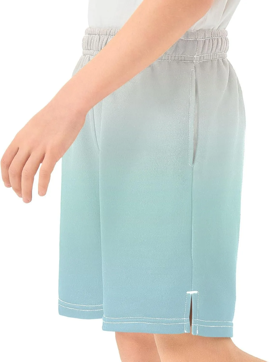 Gradient Boys Athletic Shorts Quick Dry Kids Active Soccer Shorts with Pockets