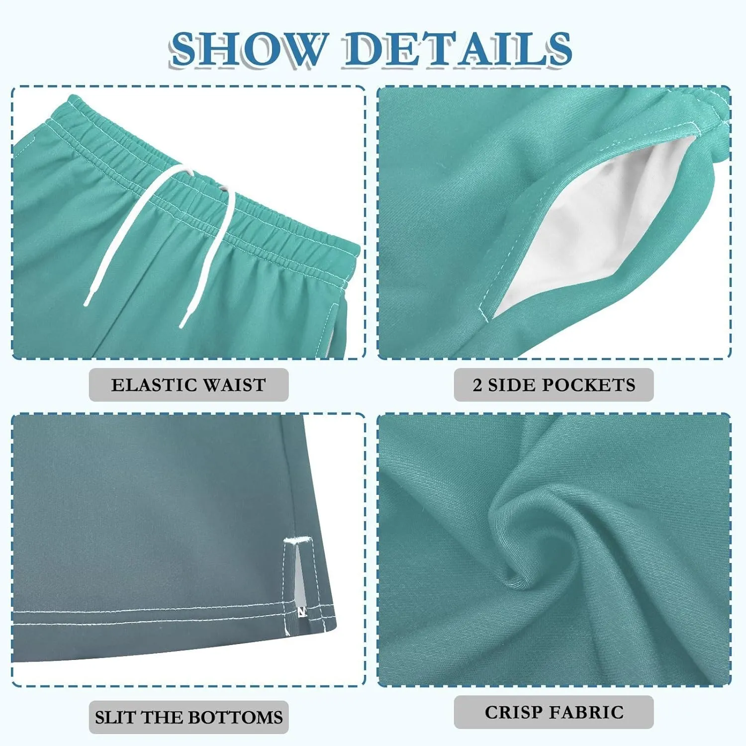 Gradient Boys Athletic Shorts Quick Dry Kids Active Soccer Shorts with Pockets