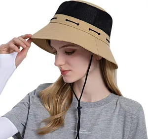 Head Wrap for Ladies Women Sun Hat Wide Brim Protection Beach Hat Adjustable Bucket Hat Summer Hats Quick Drying Hats