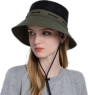 Head Wrap for Ladies Women Sun Hat Wide Brim Protection Beach Hat Adjustable Bucket Hat Summer Hats Quick Drying Hats