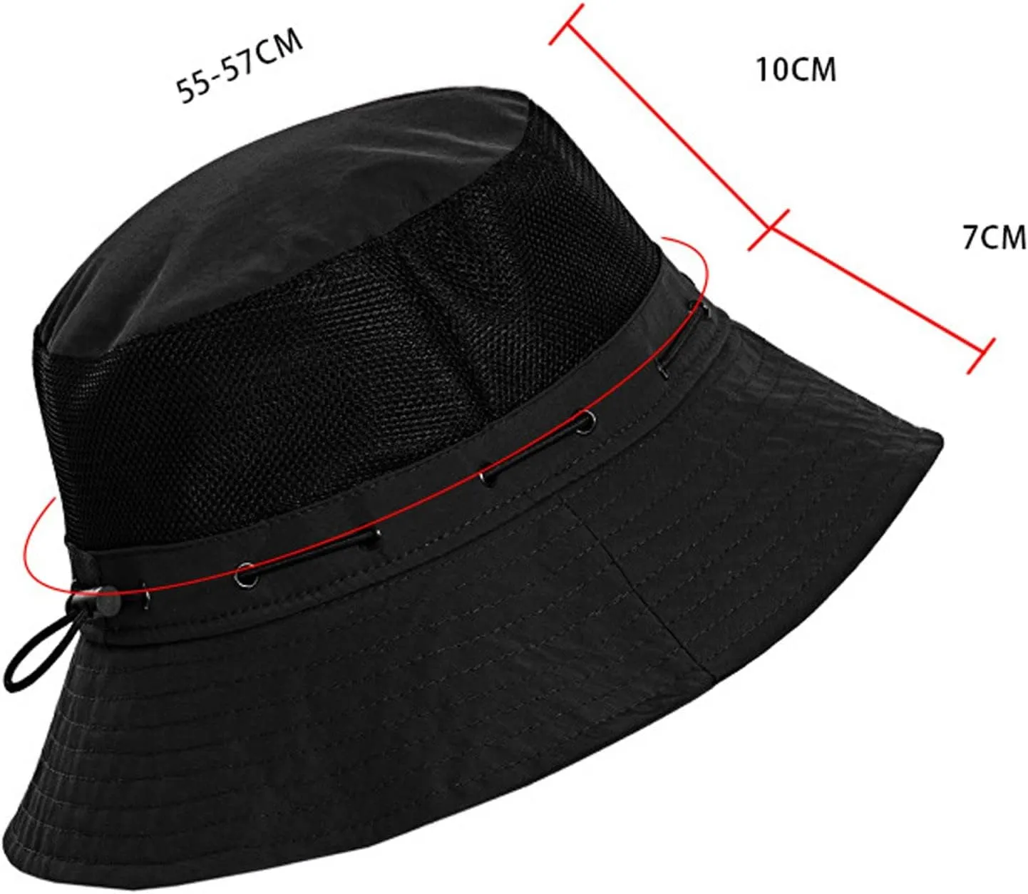 Head Wrap for Ladies Women Sun Hat Wide Brim Protection Beach Hat Adjustable Bucket Hat Summer Hats Quick Drying Hats