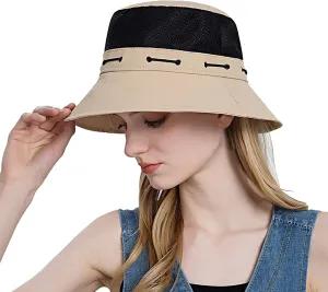 Head Wrap for Ladies Women Sun Hat Wide Brim Protection Beach Hat Adjustable Bucket Hat Summer Hats Quick Drying Hats