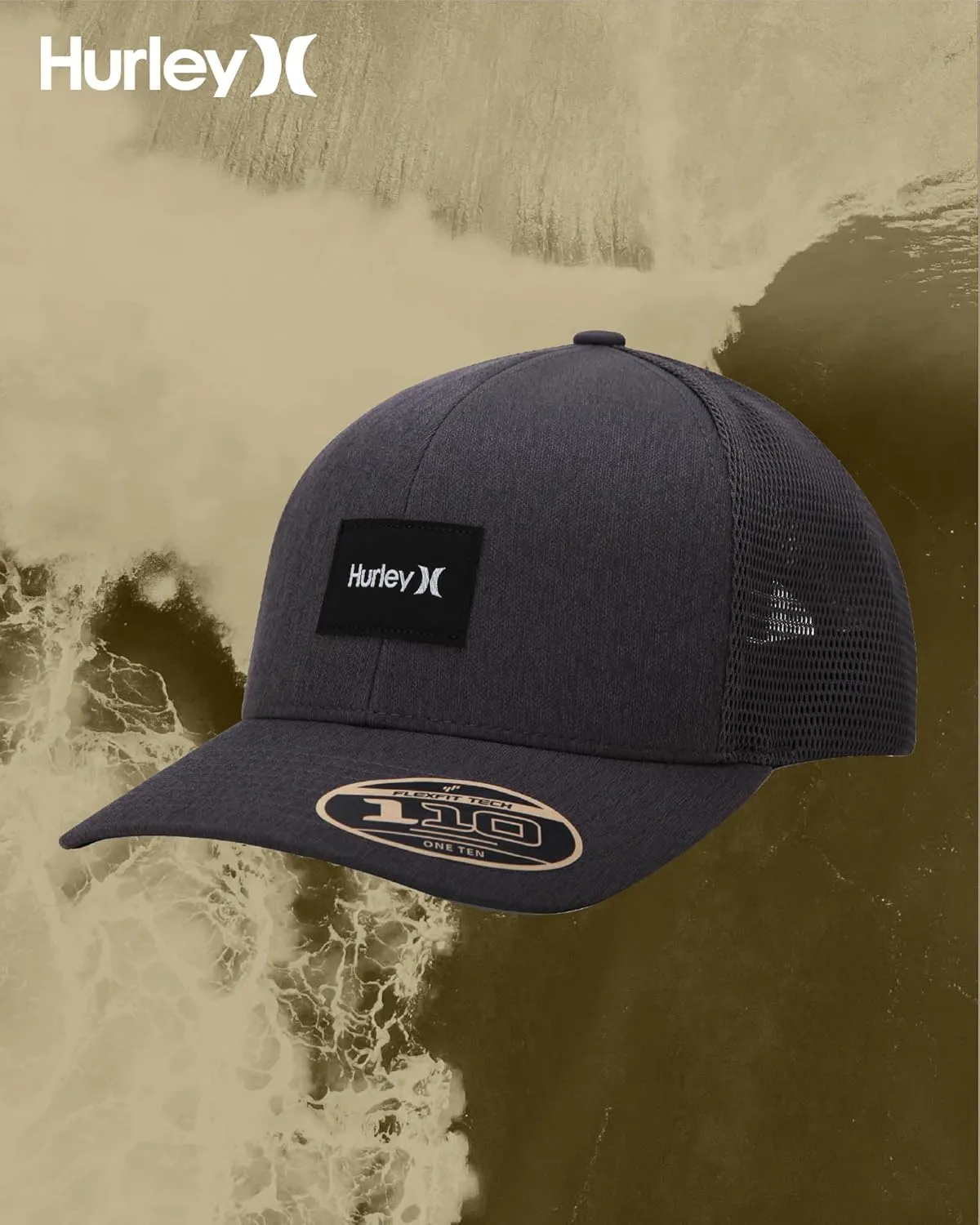 Hurley Men's Snap Back Hats - Fairway Trucker Mesh Baseball Cap Hats for Men