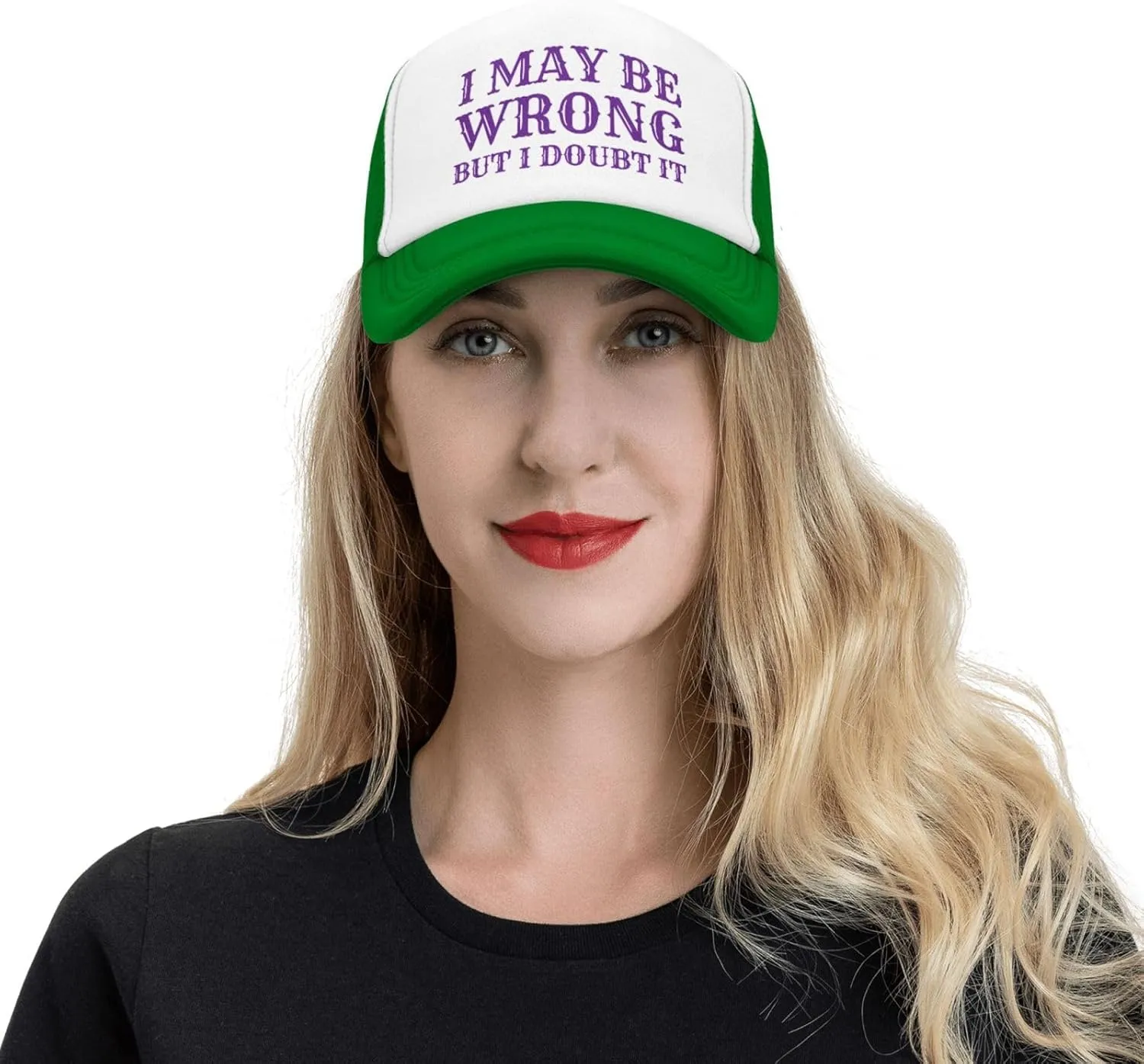 I May Be Wrong But I Doubt It Mesh Hat Men Women Baseball Cap Trucker Hat