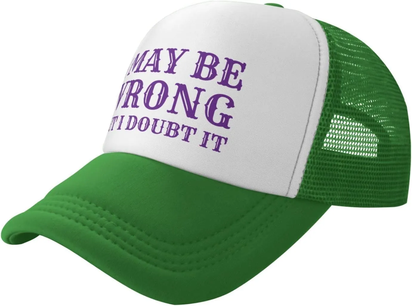 I May Be Wrong But I Doubt It Mesh Hat Men Women Baseball Cap Trucker Hat