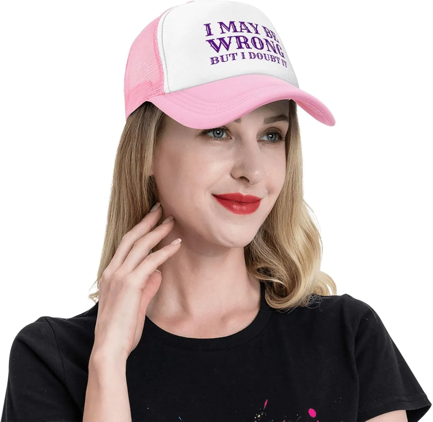 I May Be Wrong But I Doubt It Mesh Hat Men Women Baseball Cap Trucker Hat