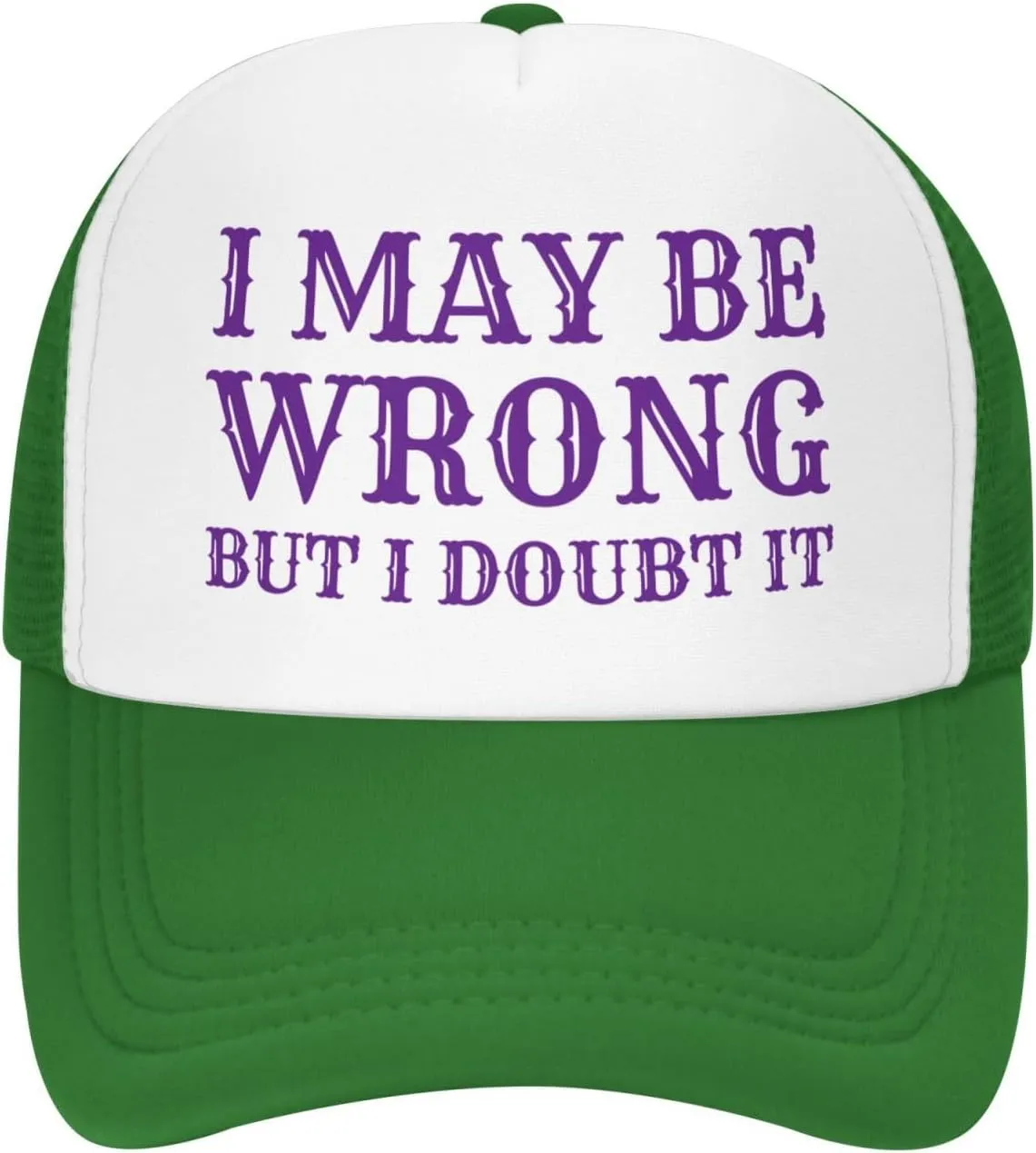 I May Be Wrong But I Doubt It Mesh Hat Men Women Baseball Cap Trucker Hat