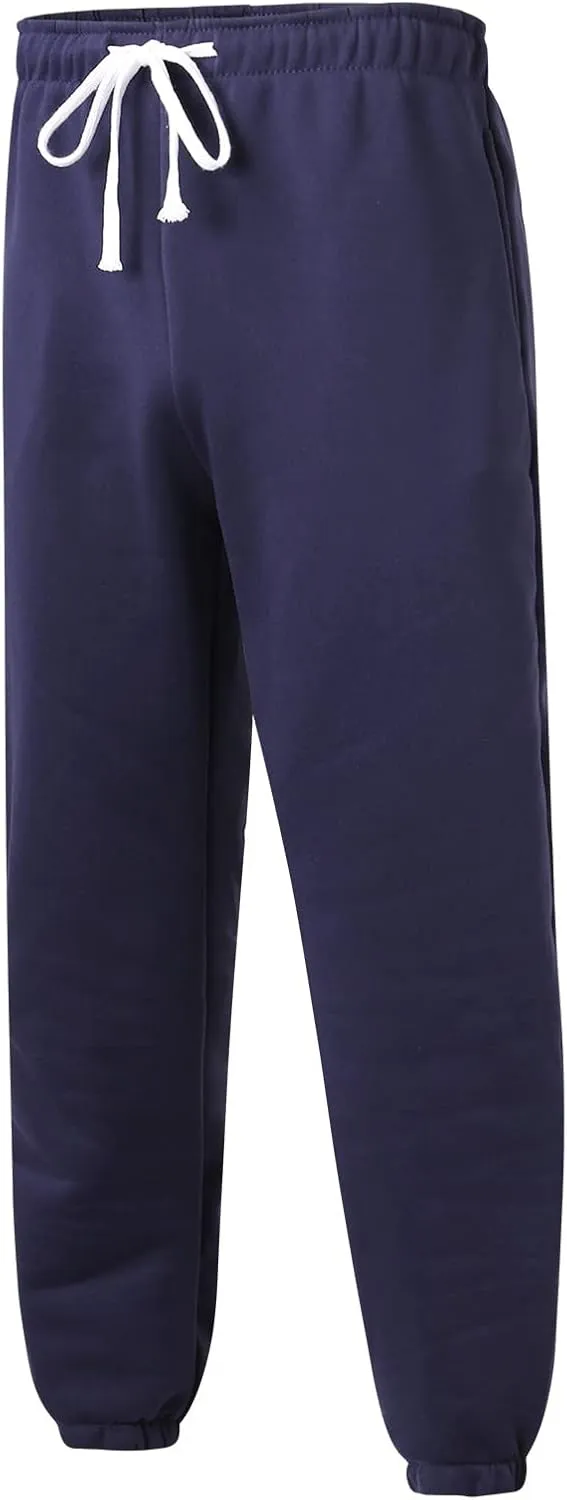Joggers for Men 3 Pack Mens Heavyweight Cargo Fleece Sweatpants Athletic Running Fashion Trousers Drawstring