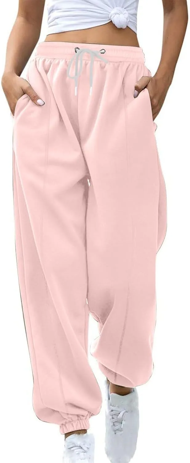 Joggers Sweatpants for Women Cinch Bottom Fleece Joggers Drawstring Casual Outdoor Athletic Joggers Pants with Pocket