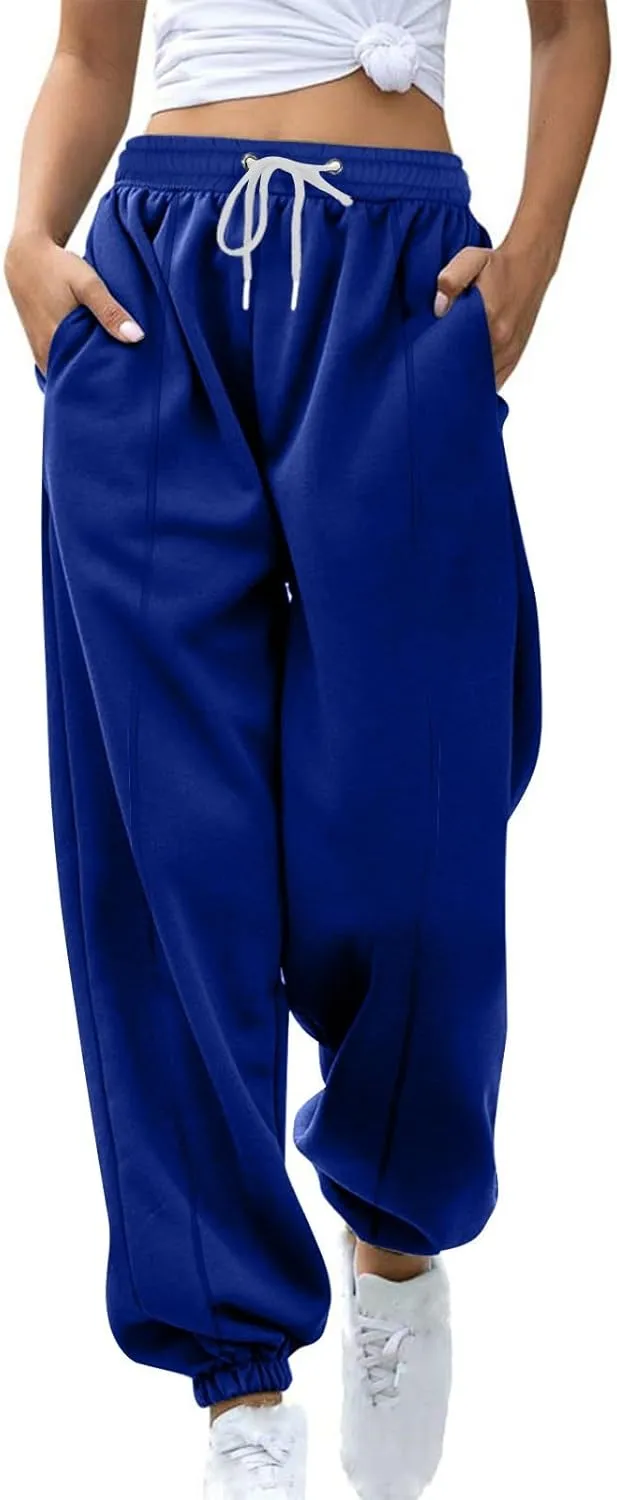 Joggers Sweatpants for Women Cinch Bottom Fleece Joggers Drawstring Casual Outdoor Athletic Joggers Pants with Pocket