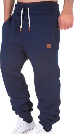 Juejuezi Men's Sweatpants Breathable Elastic Waist Casual Joggers Outdoor Athletic Active Lounge Pants with Pockets
