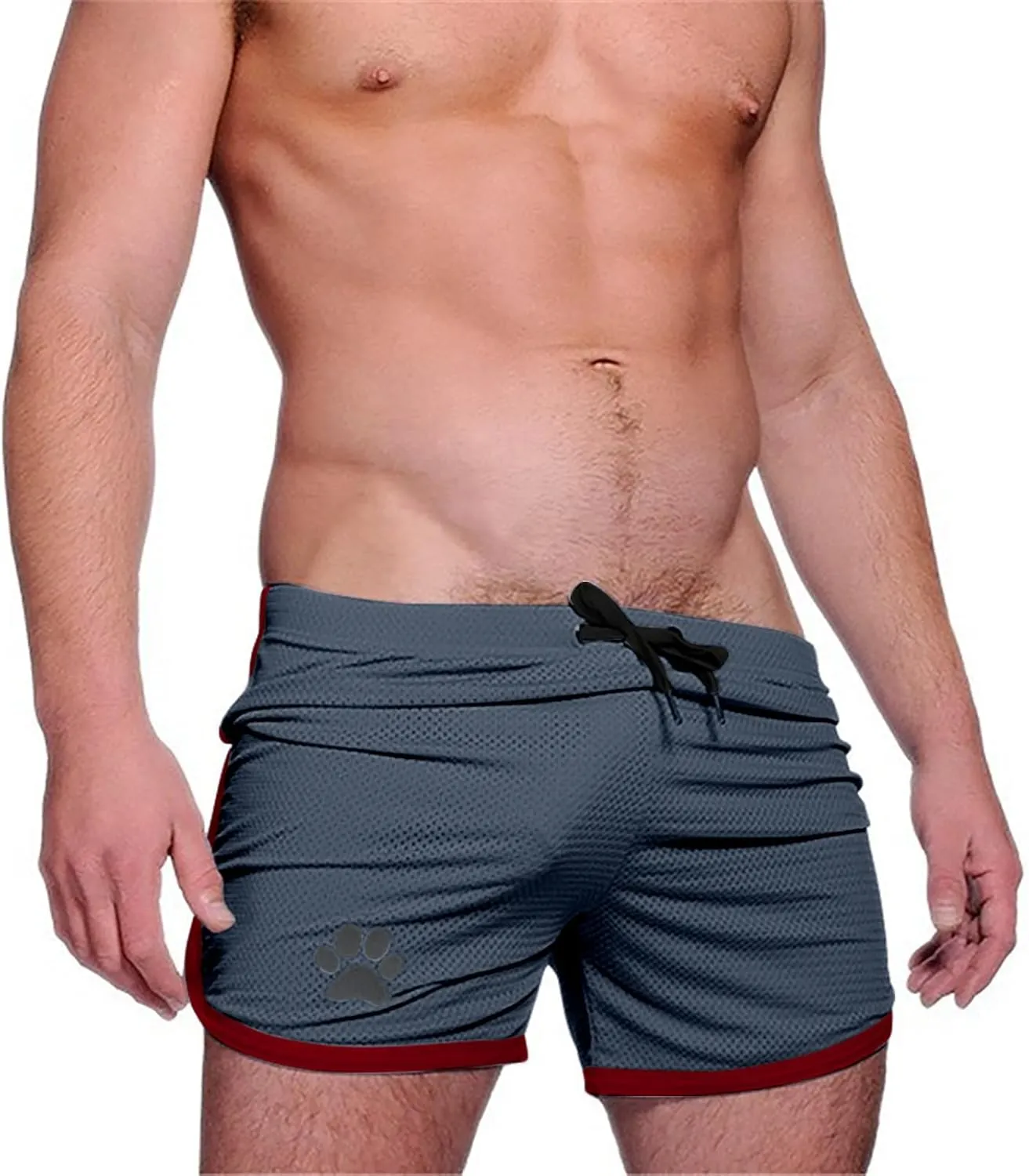 Lastesso Athletic Shorts for Men 5 Inch Inseam Lightweight Shorts Printing Drawstring Quick Dry Shorts Workout Running Jogger