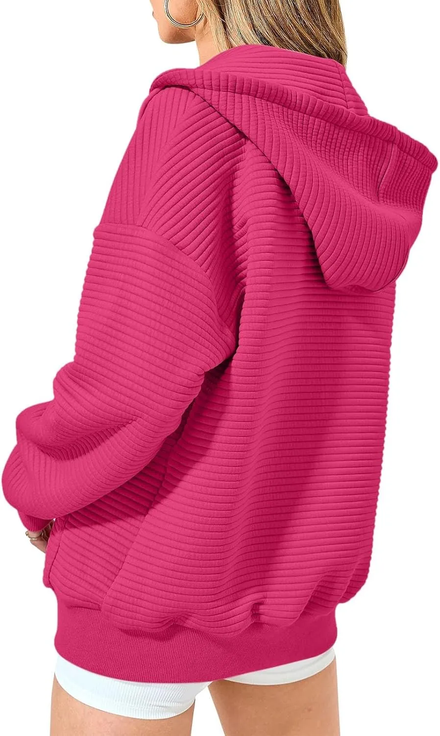 Lightweight Hoodies Tops Women Casual Jackets Zip Up Long Sleeve Sweatshirts with Pockets Fall Breathable Pullover