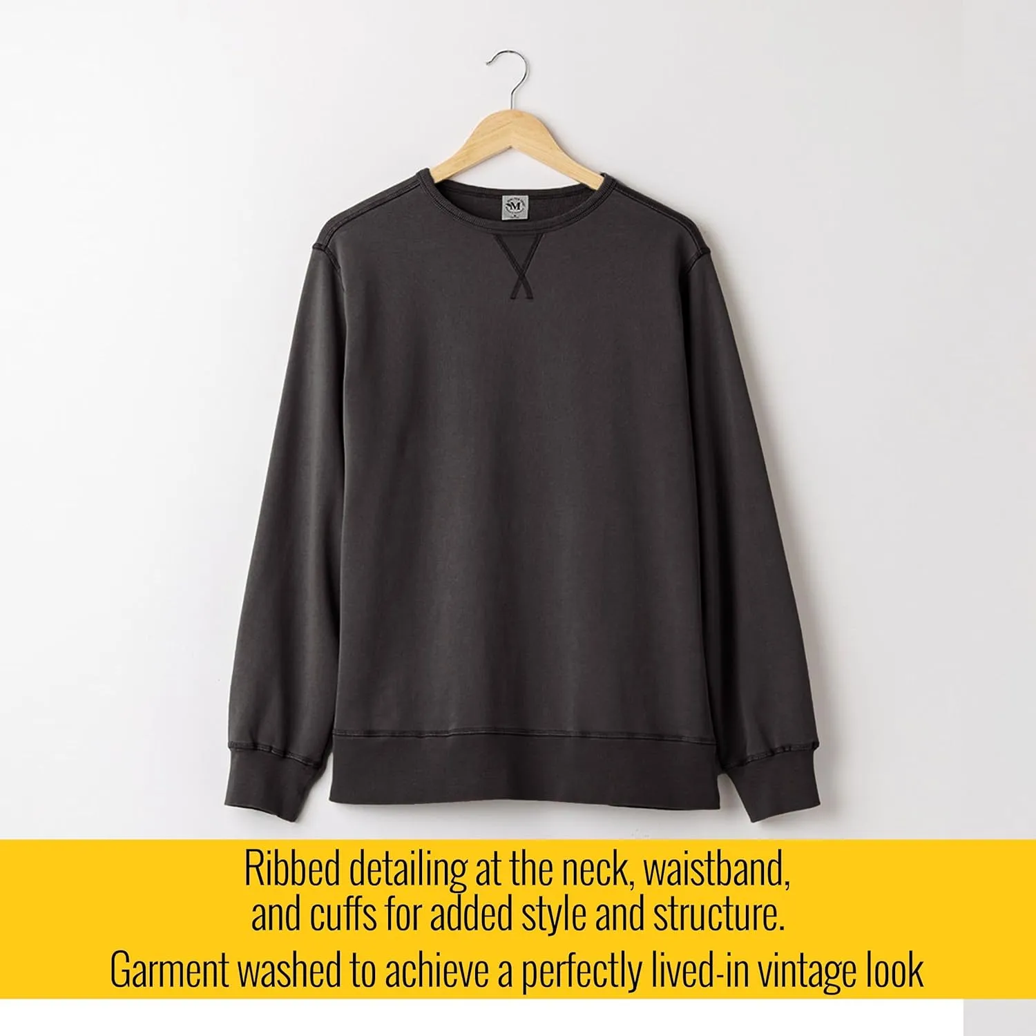 Maggie's Organics 100% Regenerative Cotton Classic Crew Sweatshirt - Crewneck Sweatshirts for Women and Men