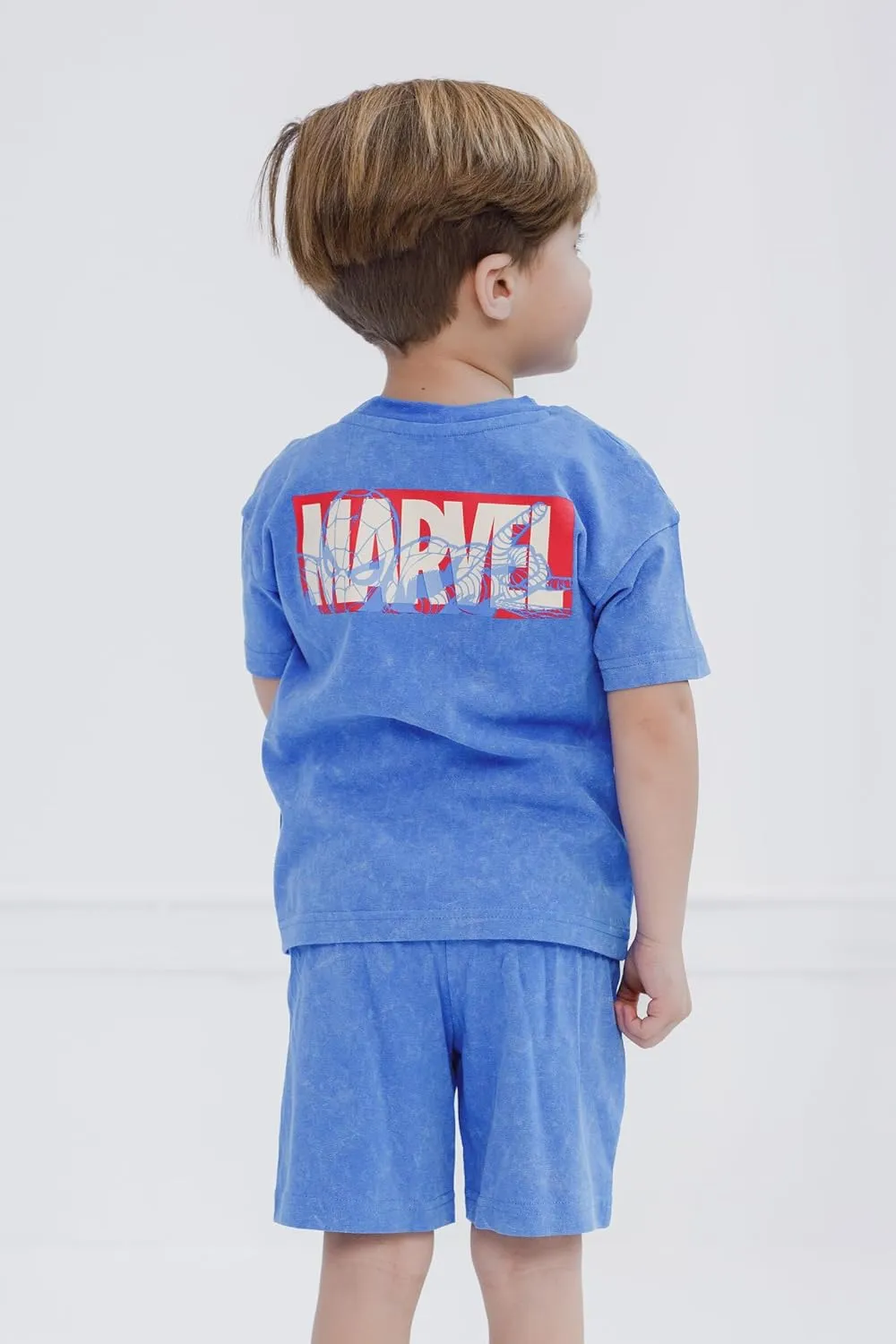 Marvel Avengers Spiderman T-Shirt and French Terry Shorts Set
