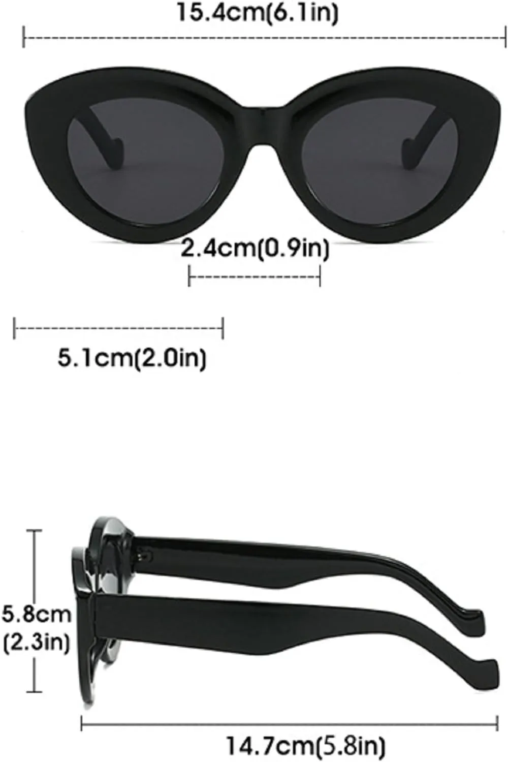 Melrose Vintage Cat Eye Sunglasses Women 2024 Luxury Fashion Sun Glasses For Female Retro Gradient Shades Eyewear