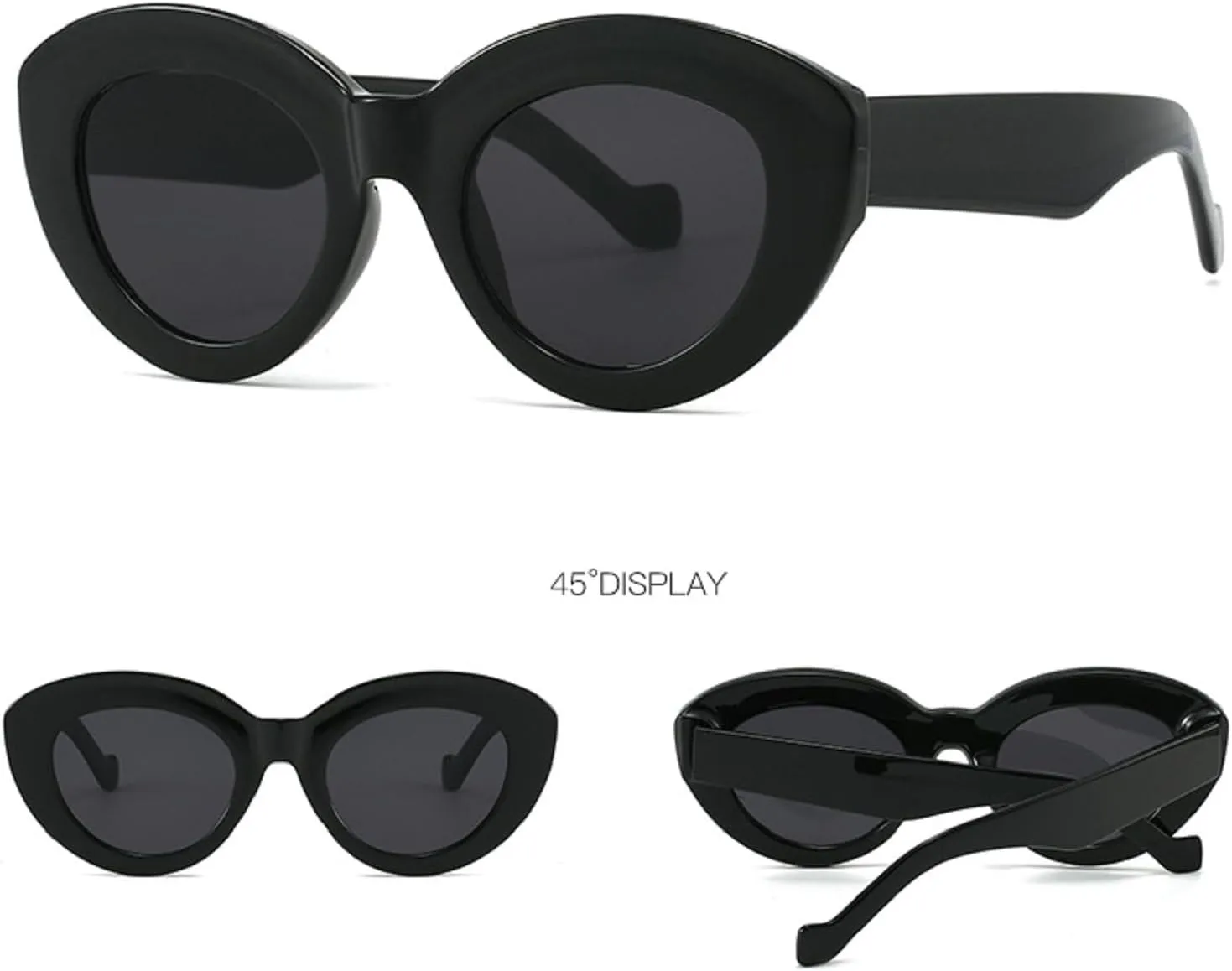 Melrose Vintage Cat Eye Sunglasses Women 2024 Luxury Fashion Sun Glasses For Female Retro Gradient Shades Eyewear