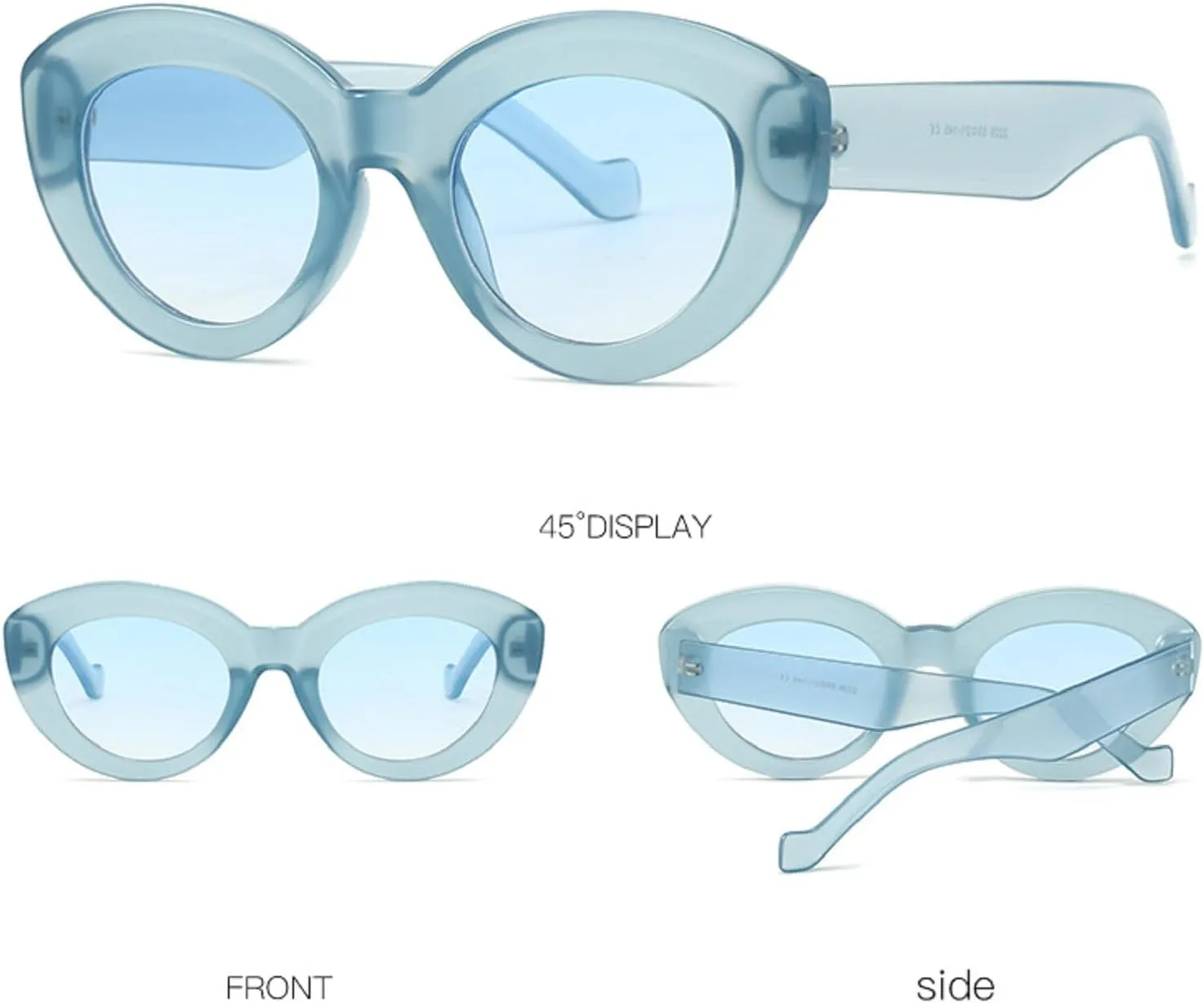Melrose Vintage Cat Eye Sunglasses Women 2024 Luxury Fashion Sun Glasses For Female Retro Gradient Shades Eyewear
