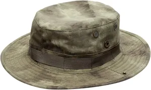 Men's and Women's Camouflage Bucket Hats Adjustable Rope Button Fisherman Cap Wide Brim Hiking Sun Hat
