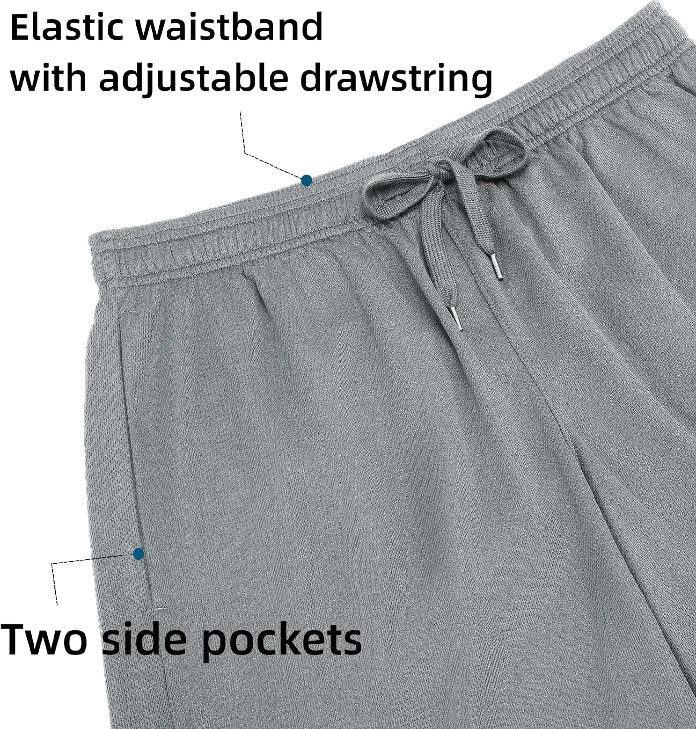 Mens Athletic Shorts Summer Breathable Quick Dry Active Sports Gym Shorts