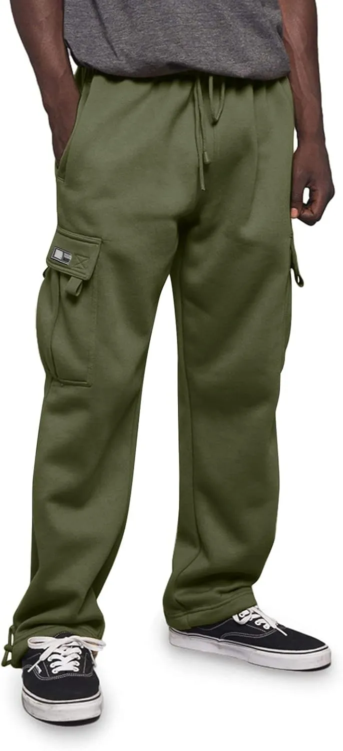 Mens Cargo Sweatpants Cool Thin Loose Cool Jogging Pants with Water Absorption Quick Active Athletic Workout