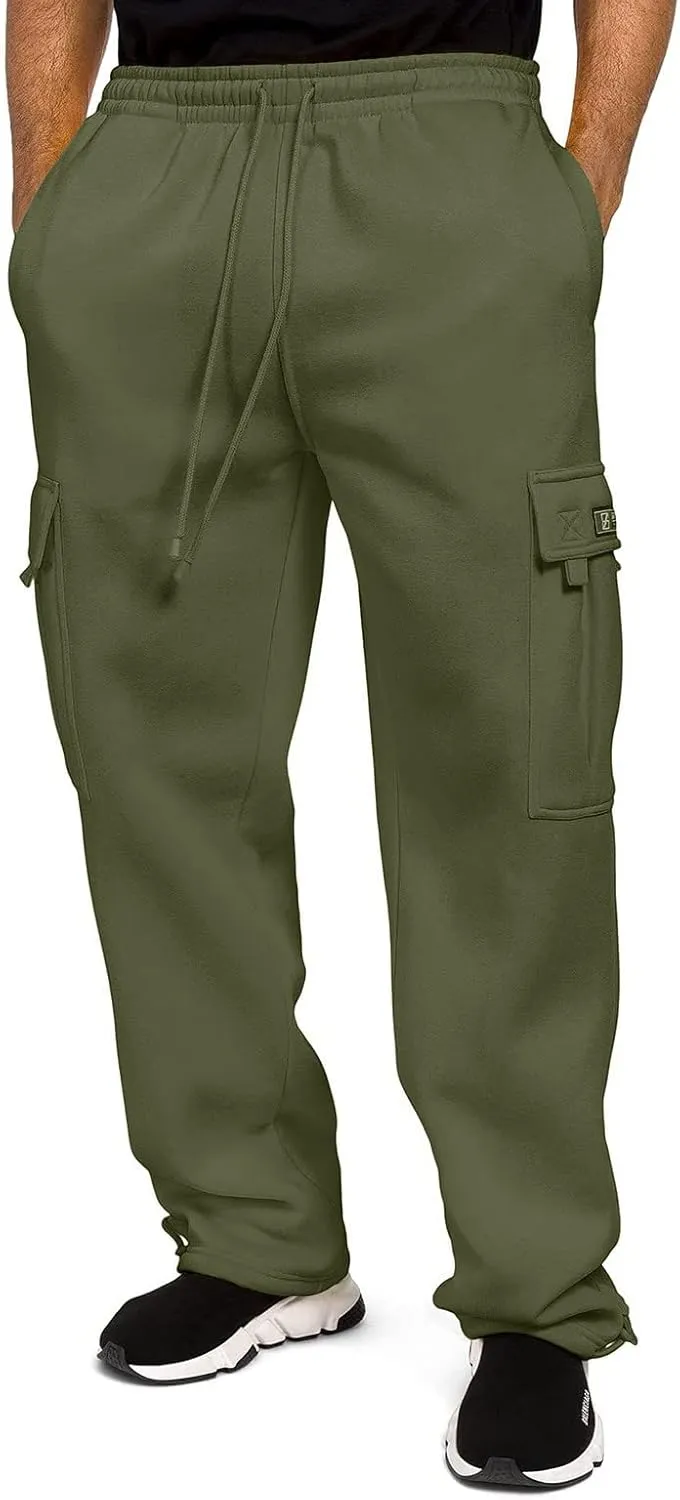 Mens Cargo Sweatpants Cool Thin Loose Cool Jogging Pants with Water Absorption Quick Active Athletic Workout