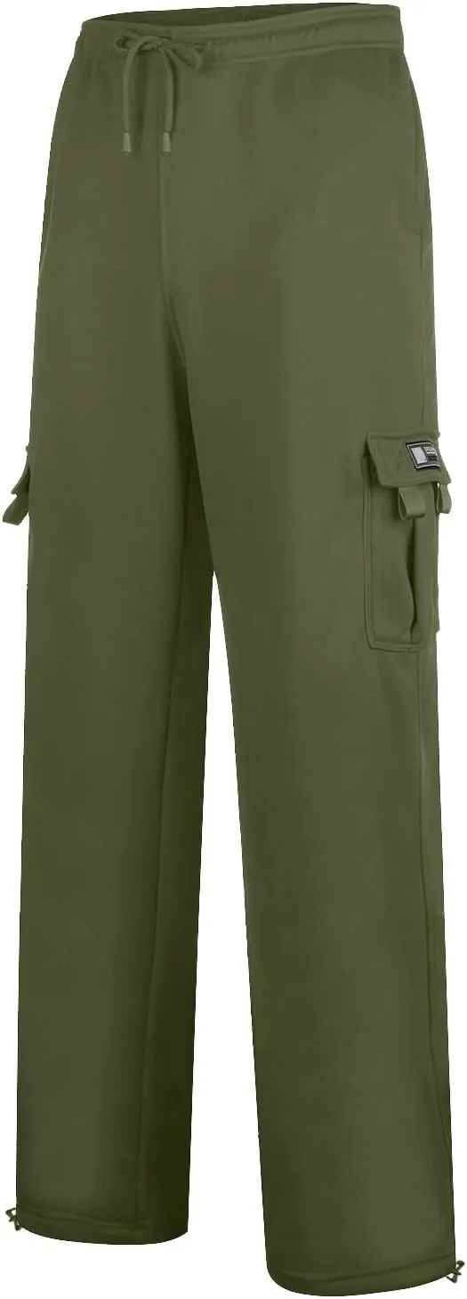 Mens Cargo Sweatpants Cool Thin Loose Cool Jogging Pants with Water Absorption Quick Active Athletic Workout