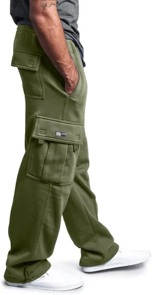 Mens Cargo Sweatpants Cool Thin Loose Cool Jogging Pants with Water Absorption Quick Active Athletic Workout
