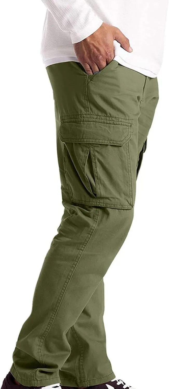 Men's Relaxed Fit Stretch Cargo Pant Casual Cargo Pants Workout Joggers Tactical Pants with Multi Pockets