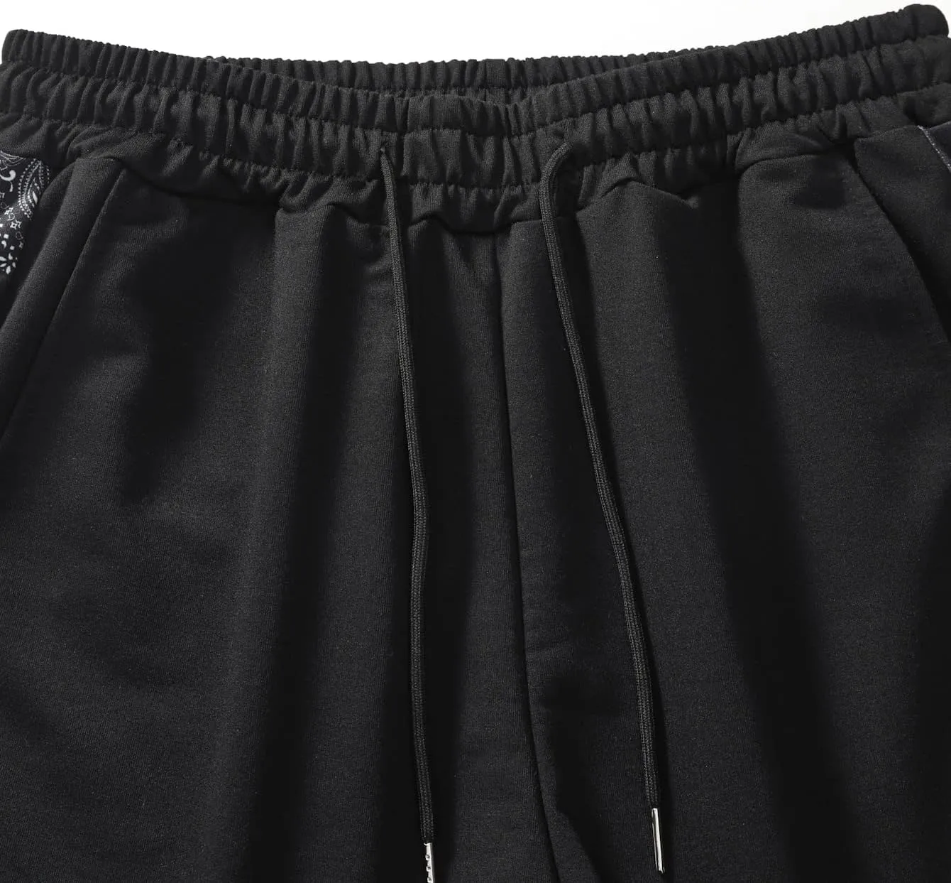 Men's Striped Patchwork Workout Shorts Drawstring Waist Quick Dry Gym Shorts