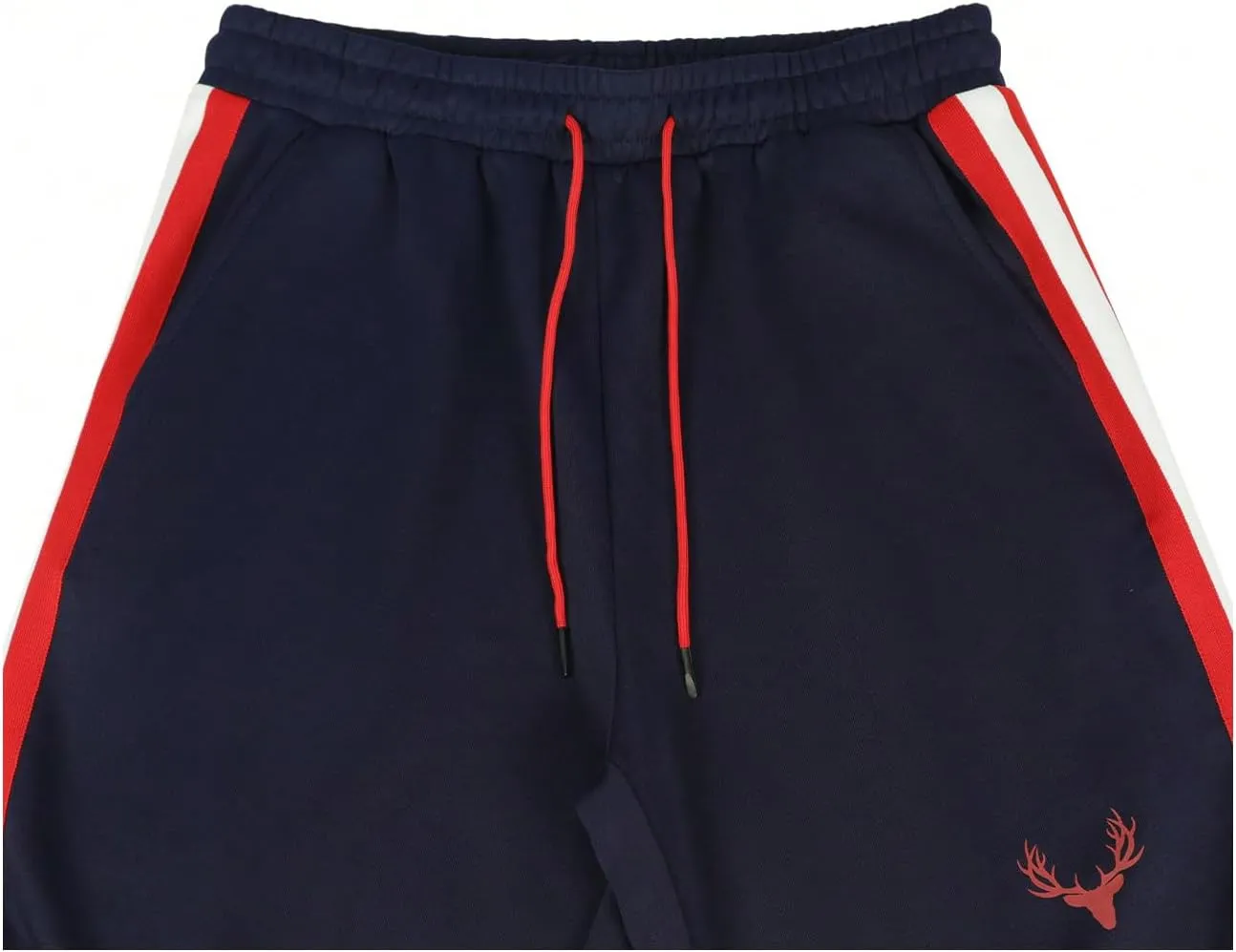 Men's Striped Patchwork Workout Shorts Drawstring Waist Quick Dry Gym Shorts