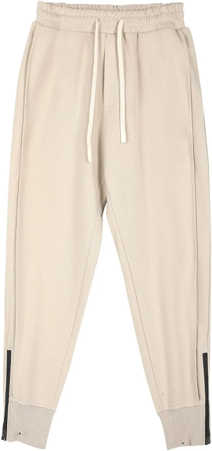 Mens Sweatpants Oversized Athletic Workout Lounge Pants Drawstring Elastic Waist Stretch Loose Joggers with Pockets